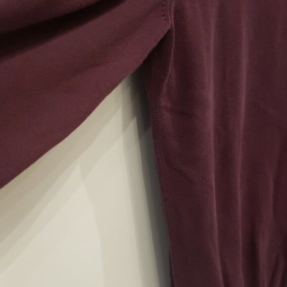U.s. Polo Assn. Sweater V-Neck long sleeve ribbed bottom Plum  Eggplant Medium - Picture 3 of 12
